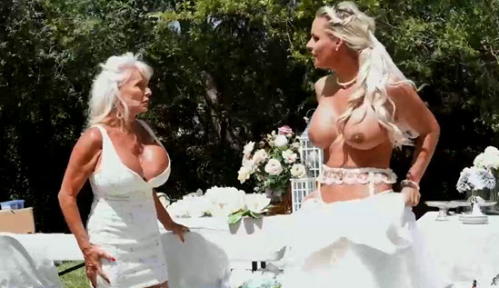 Лесби секс невесты со старой матерью жениха